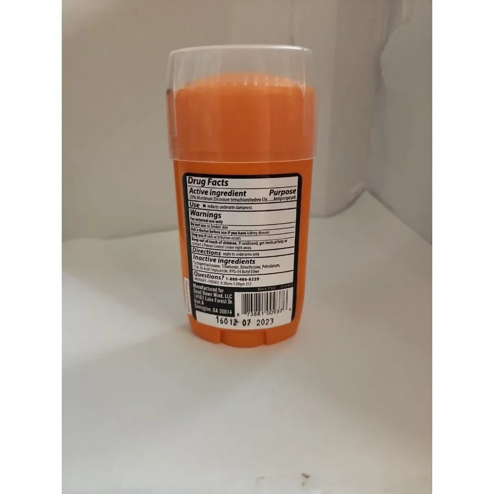 Dead Down Wind Odorless Odor Eliminating Antiperspirant Deodorant Soft Solid - Picture 6 of 7
